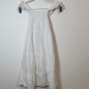 White Tiered Maxi Skirt